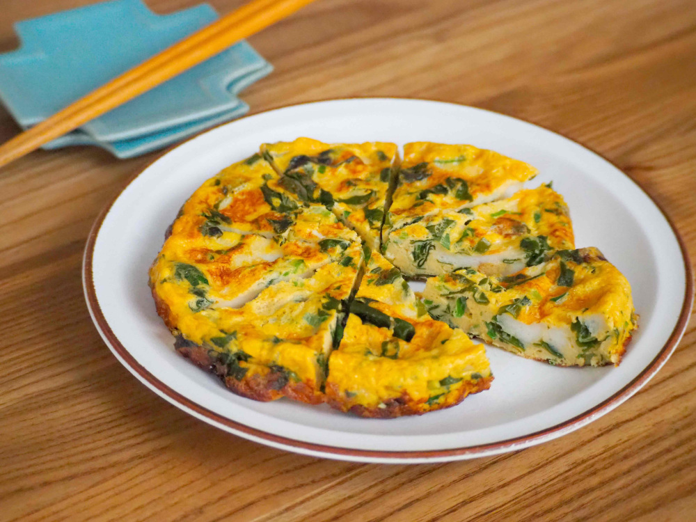 むうとわかめの和風オムレツ