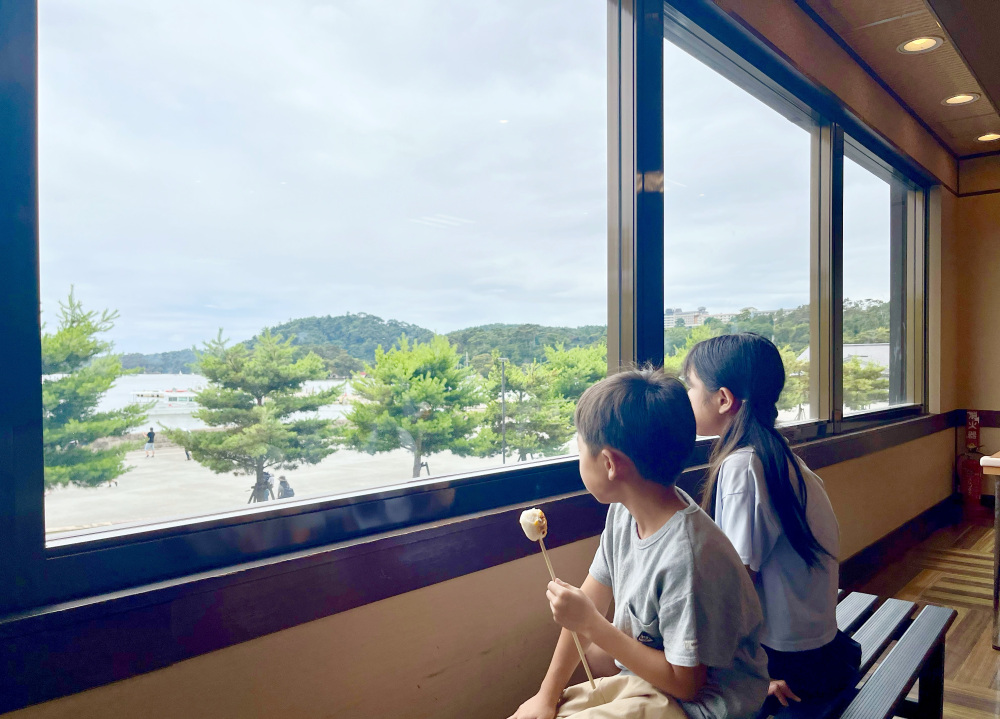 松島の景色を眺めながら食べられます！贅沢～！