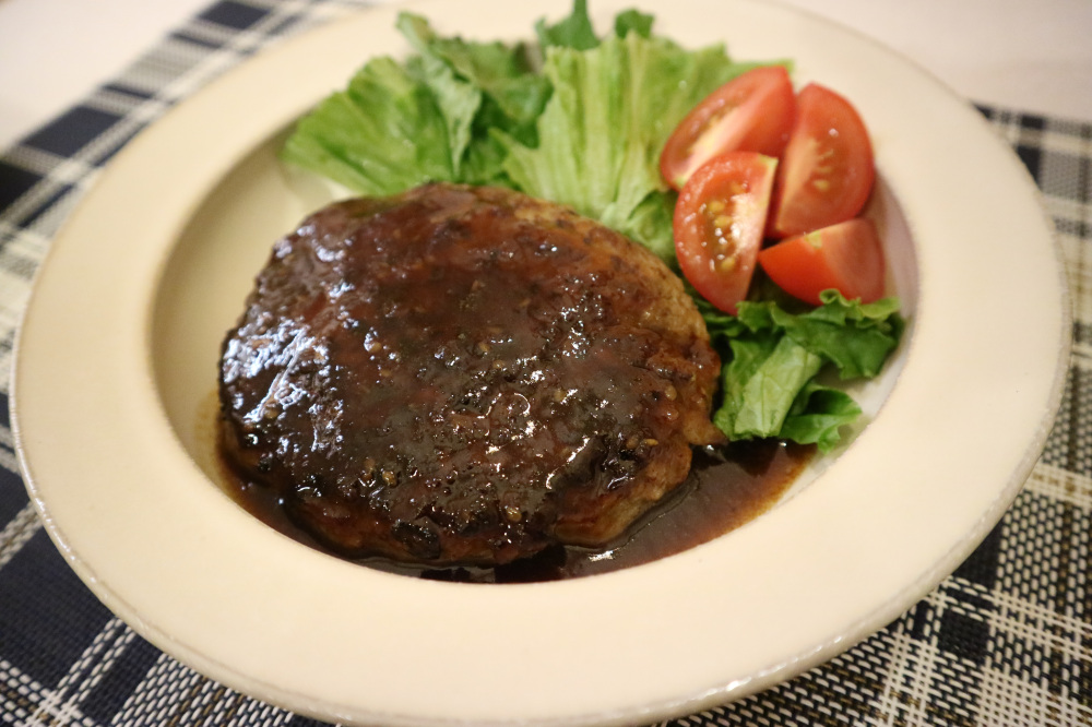 バターとあわせてハンバーグソース