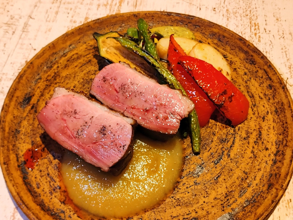 宮城角田産野田鴨の胸肉のグリル