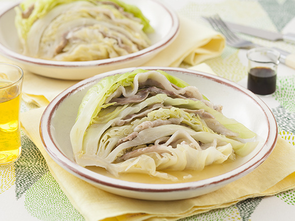 キリン_生茶で春キャベツと豚肉の重ね煮