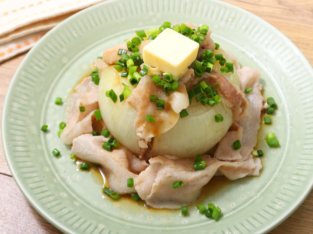 ミツカン_宮城野豚と丸ごと玉ねぎレンジ蒸し