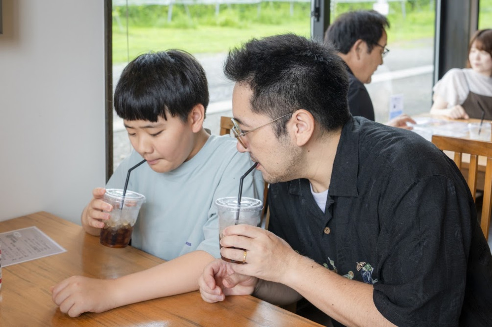遊び疲れたらおいしいドリンクで休憩♪
