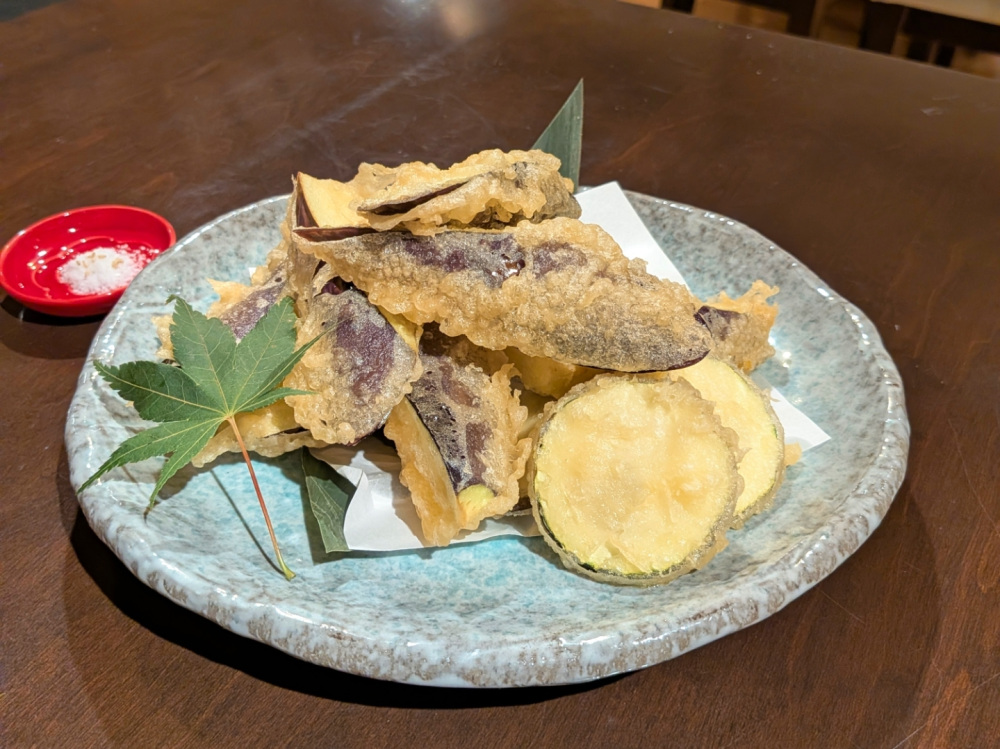 驚き！仙台大長なすの天ぷら