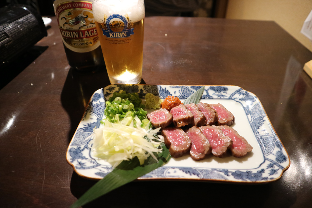 仙台牛の炙り刺