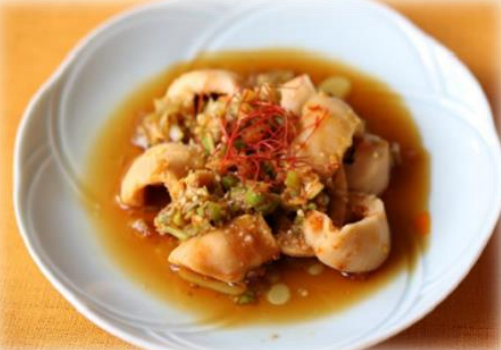 ほやのよだれ鶏風たれかけ