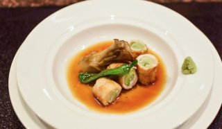 ☆宮城県産曲がりねぎのカジキ巻 (レシピ協力: ホテルメトロポリタン エドモント 鉄板焼「山彦」の料理長 猪子 達也氏)