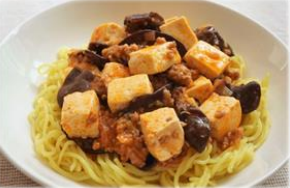 きくらげの麻婆焼きそば