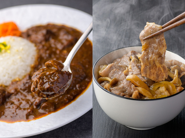 和牛カレー＆和牛牛丼セット（各2食入り）