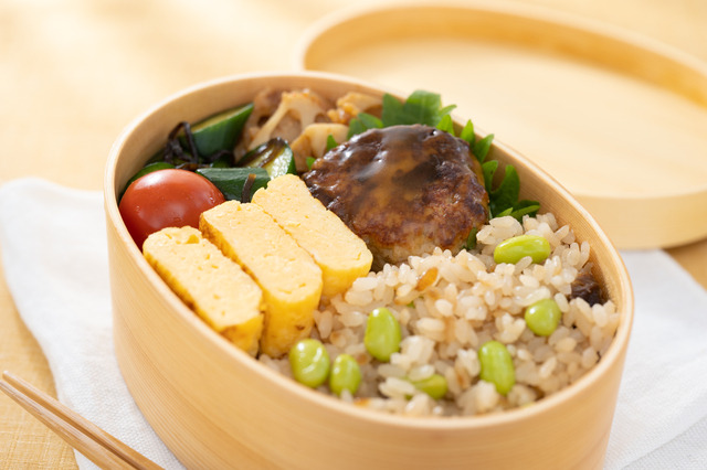 いわしパティは弁当にも最適です。