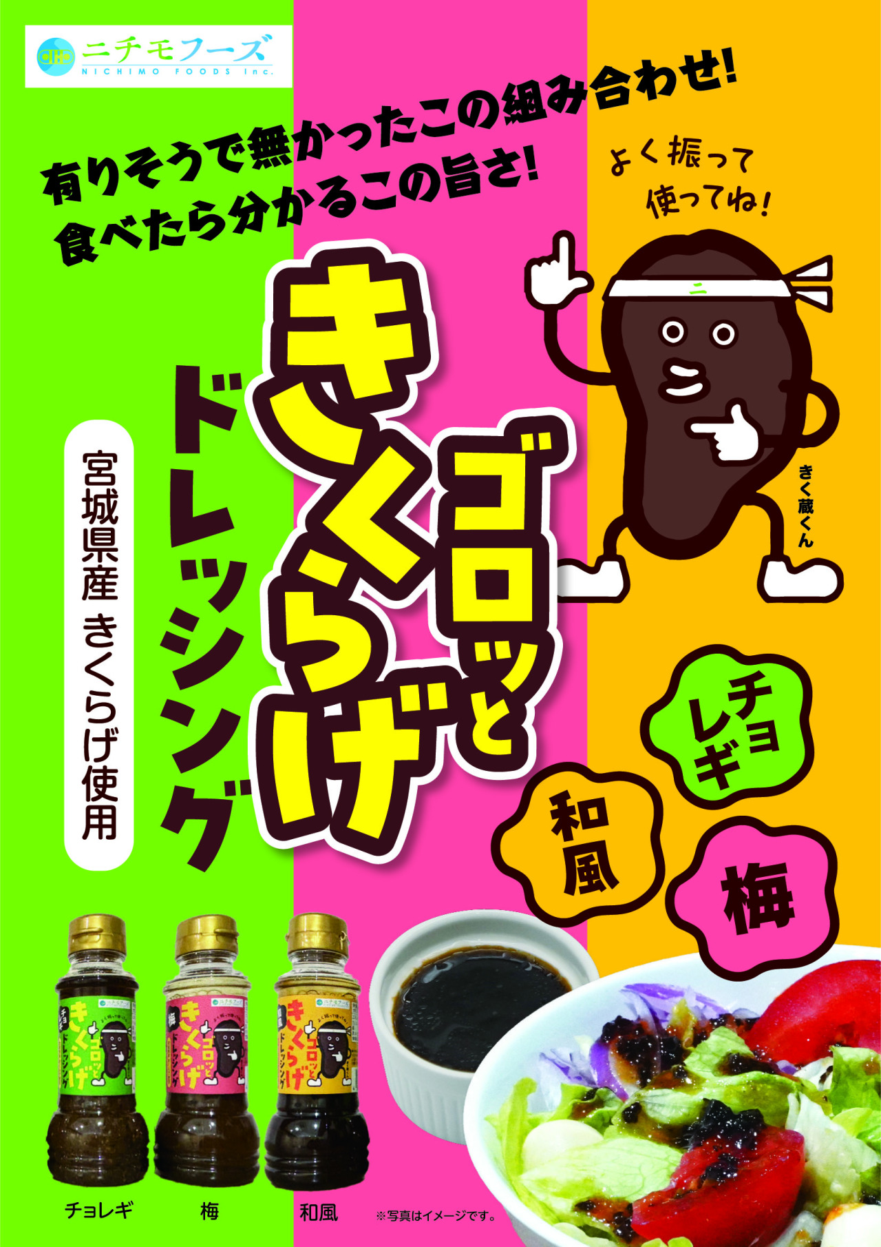 ドレッシングのちらし