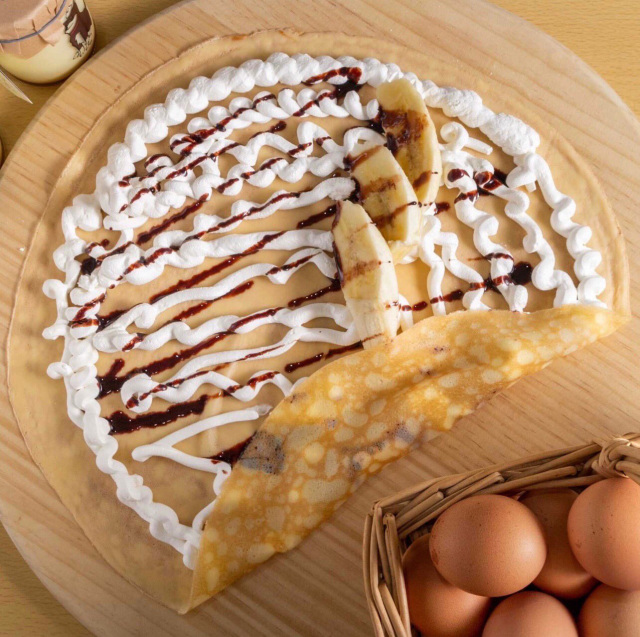 自然卵のクレープ五橋店